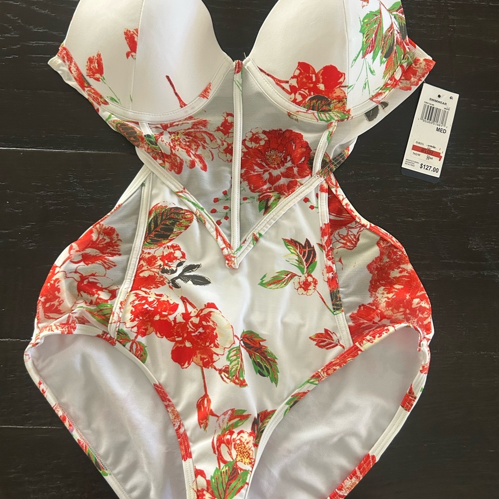 Floral Kids One Piece Swimsuit